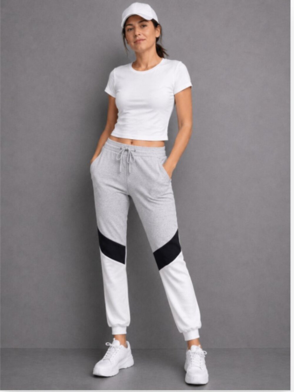 ZELOS COLORBLOCK LACE UP JOGGERS SIZE XS